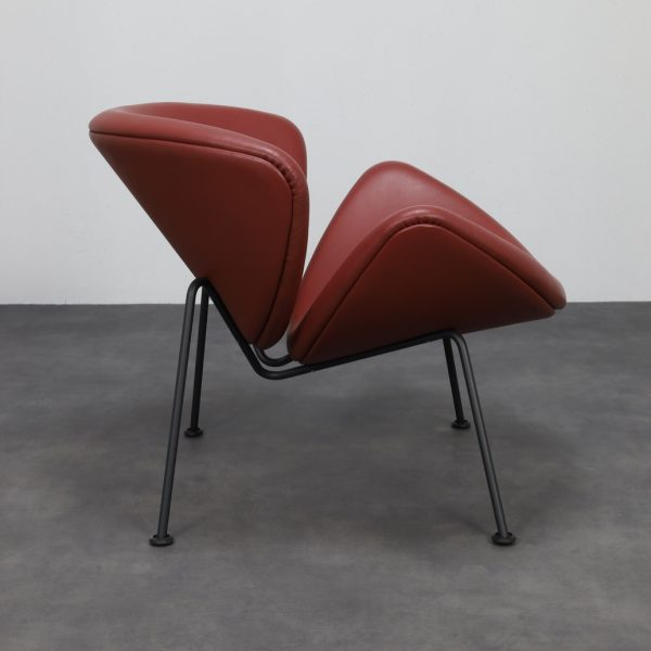 Leather Orange Slice Lounge Chair Pierre Paulin Artifort - Image 3