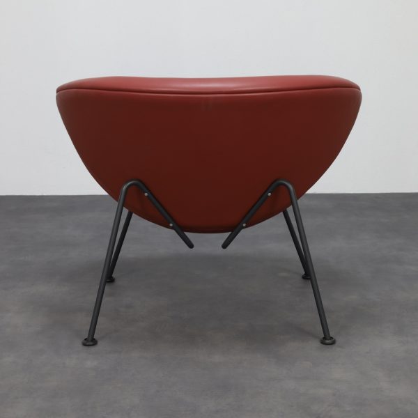 Leather Orange Slice Lounge Chair Pierre Paulin Artifort - Image 4