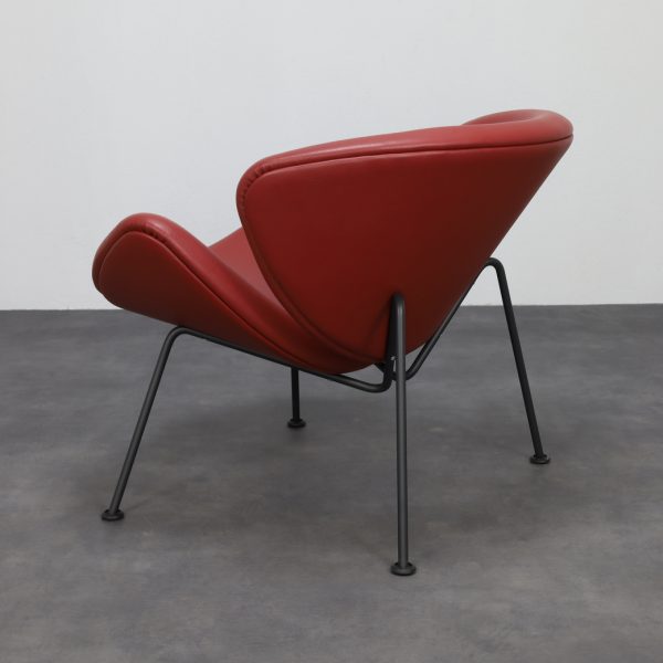 Leather Orange Slice Lounge Chair Pierre Paulin Artifort - Image 5